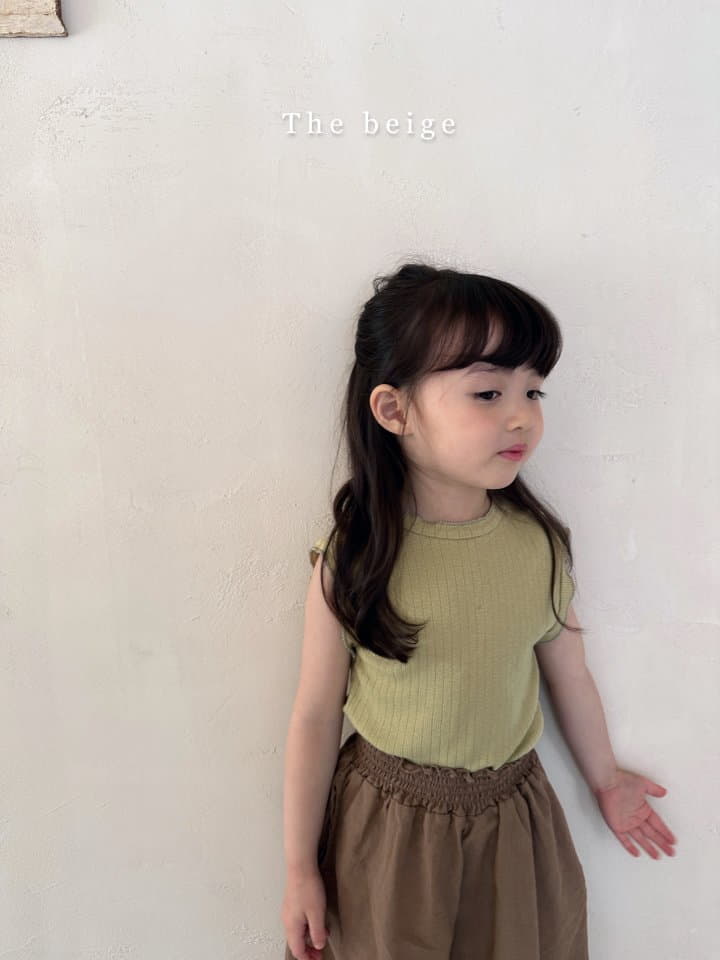 The Beige - Korean Children Fashion - #prettylittlegirls - Rib Sleeveless - 5