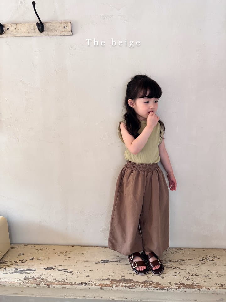 The Beige - Korean Children Fashion - #prettylittlegirls - Linen Long Skirt Pants - 10