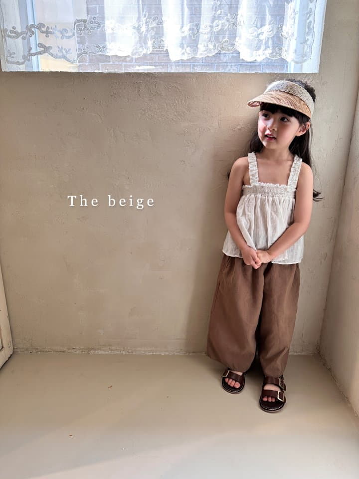 The Beige - Korean Children Fashion - #prettylittlegirls - Smocked Sleeveless Blouse - 7