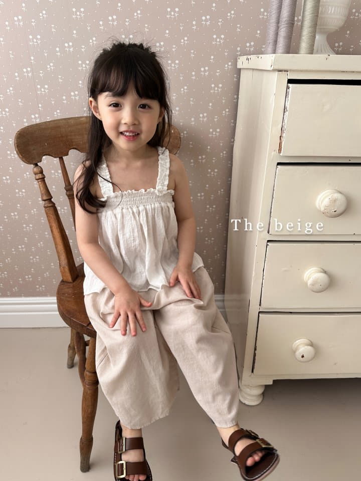 The Beige - Korean Children Fashion - #stylishchildhood - Smocked Sleeveless Blouse - 10
