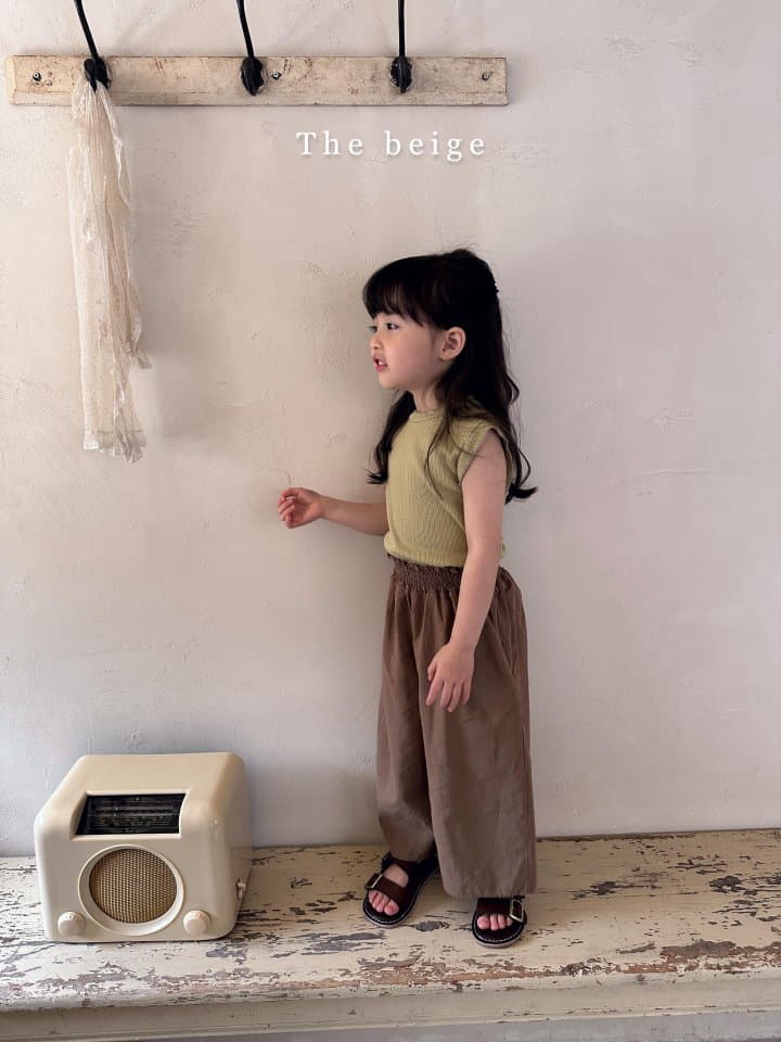 The Beige - Korean Children Fashion - #todddlerfashion - Linen Long Skirt Pants - 11