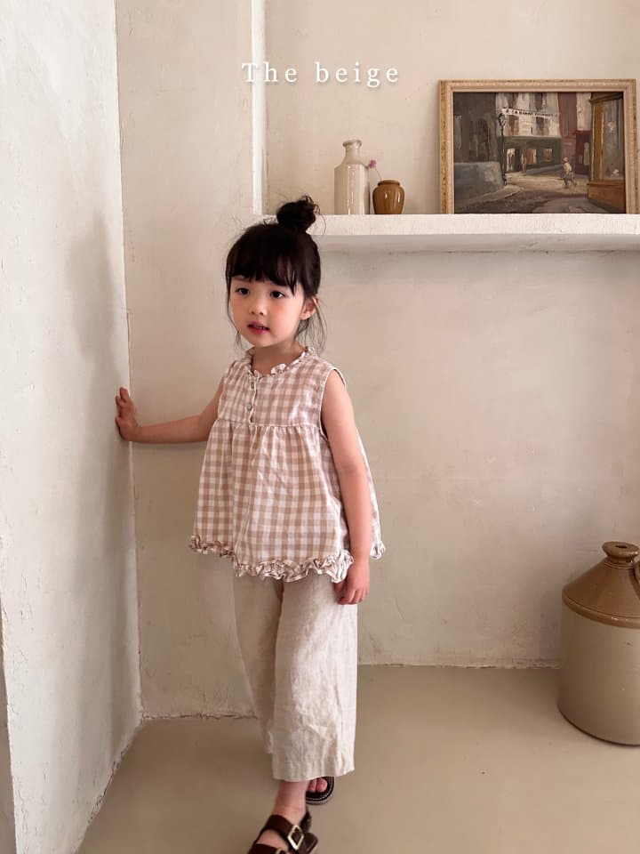 The Beige - Korean Children Fashion - #toddlerclothing - Linen Striaght Pants - 11