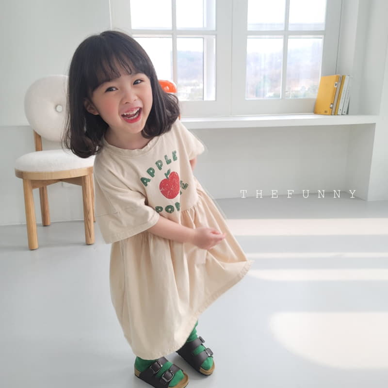 The Funny - Korean Children Fashion - #kidsshorts - Apple One-piece - 3