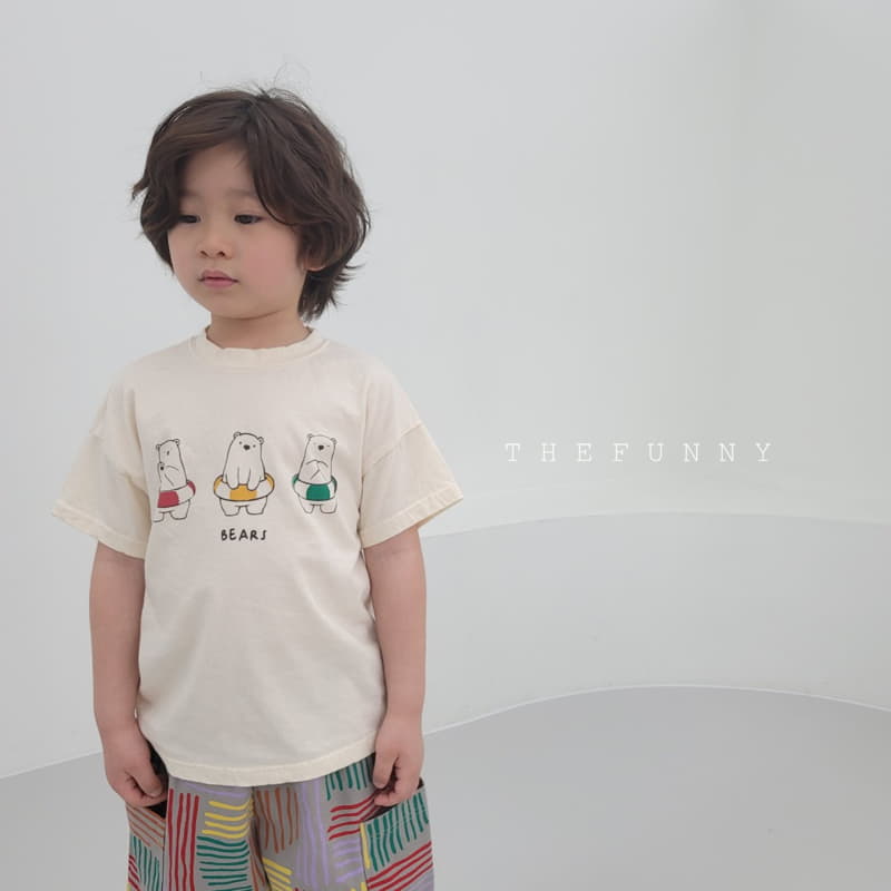 The Funny - Korean Children Fashion - #kidsshorts - Bear Three Tee - 11