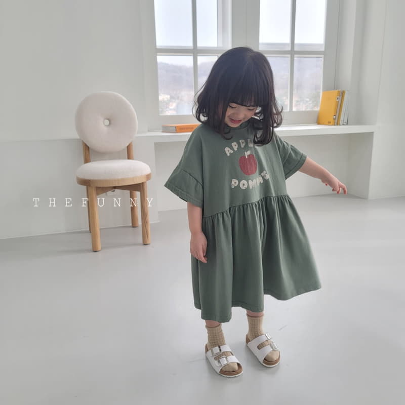 The Funny - Korean Children Fashion - #toddlerclothing - Apple One-piece - 12