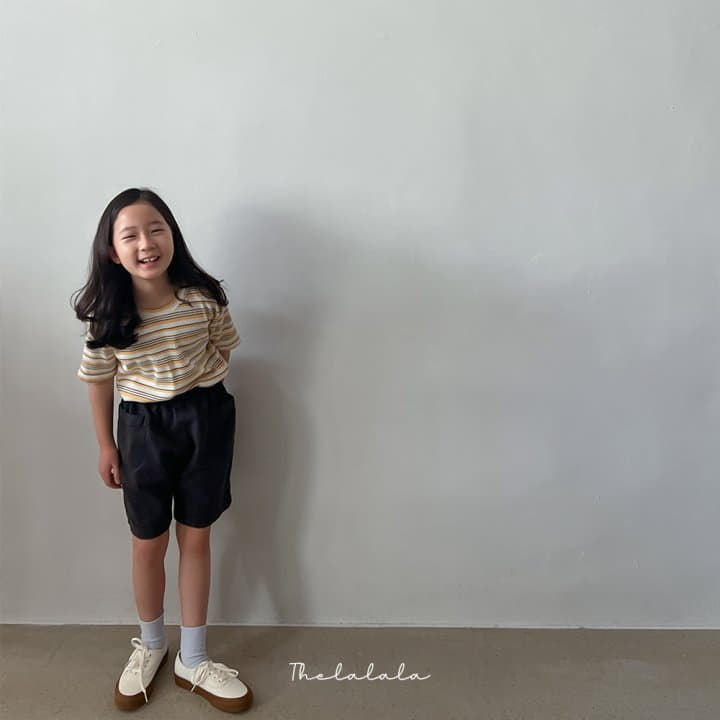 The Lalala - Korean Children Fashion - #kidsshorts - Girls Rib Tee - 5