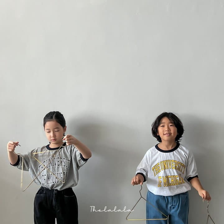The Lalala - Korean Children Fashion - #kidsshorts - Michigan Short Sleeves Teee - 3