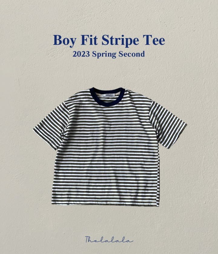 The Lalala - Korean Children Fashion - #littlefashionista - Boy Fit Stripes Tee - 10