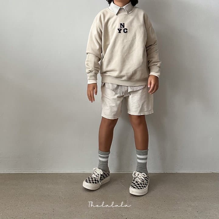 The Lalala - Korean Children Fashion - #minifashionista - NYC Sweatshirt Bottom Set - 5