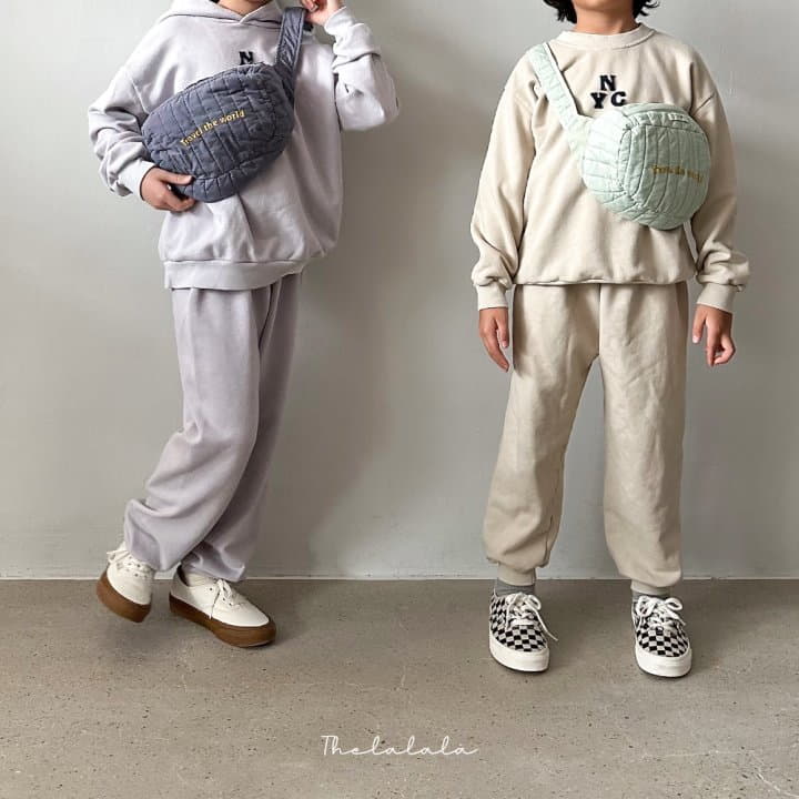 The Lalala - Korean Children Fashion - #prettylittlegirls - NYC Sweatshirt Bottom Set - 6
