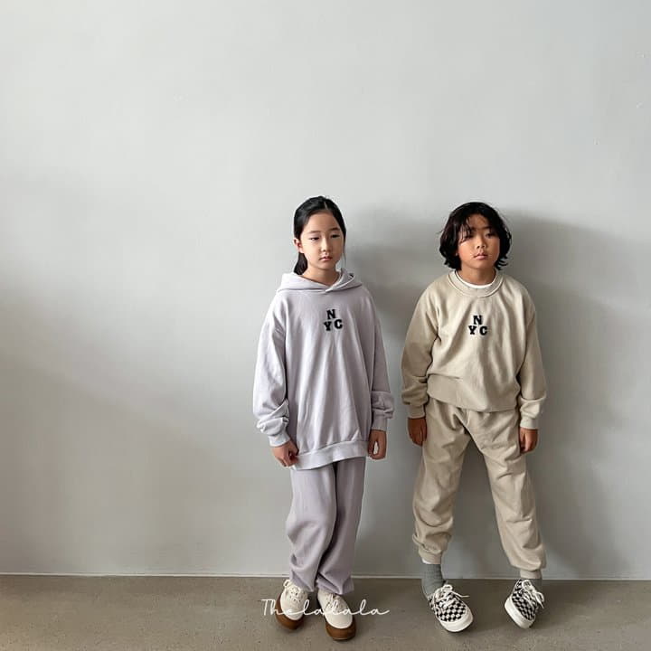 The Lalala - Korean Children Fashion - #todddlerfashion - NYC Hoody Bottom Set - 6