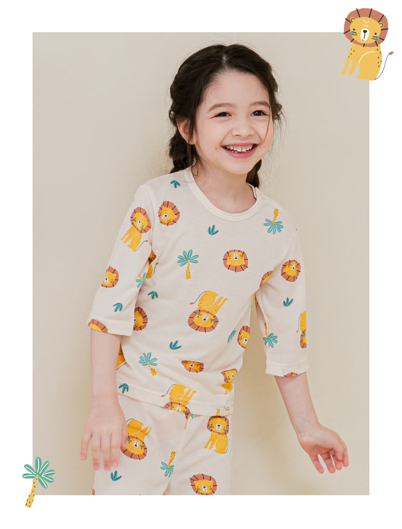 Ttasom - Korean Children Fashion - #kidsstore - Jungle Lion Easywear - 4