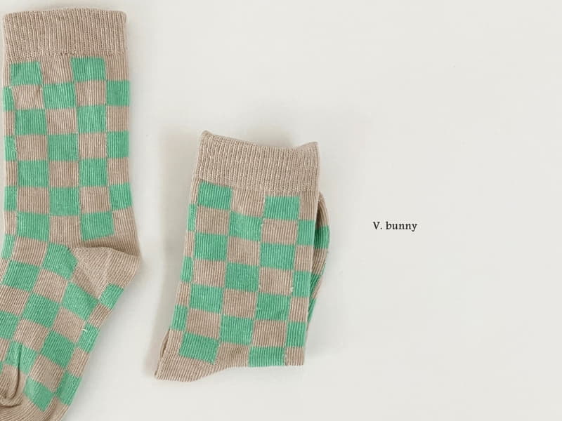 V Bunny - Korean Children Fashion - #Kfashion4kids - Checker Board Socks Set - 5