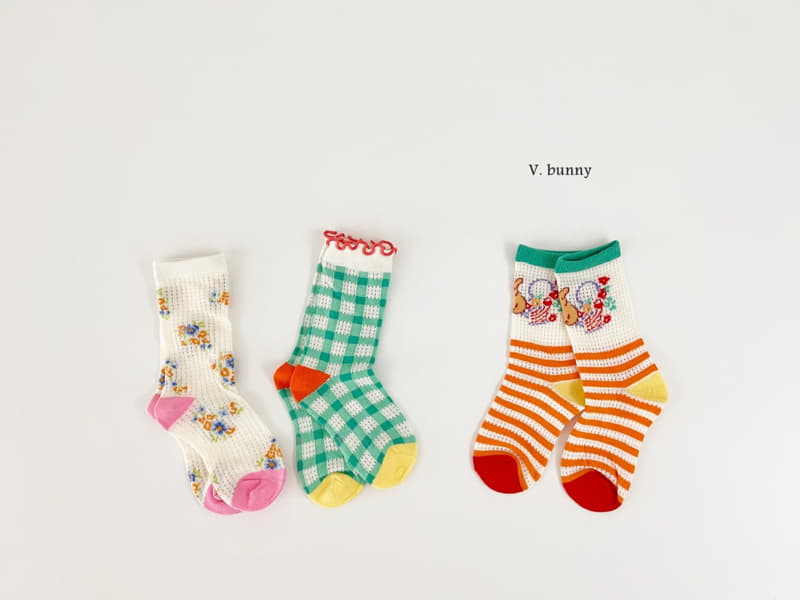 V Bunny - Korean Children Fashion - #childofig - Dare Socks Set - 10
