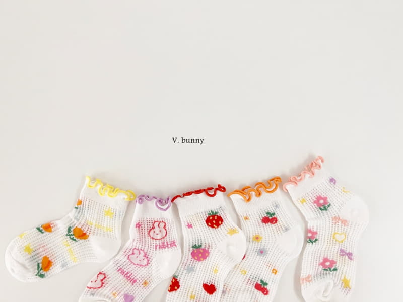 V Bunny - Korean Children Fashion - #childofig - Shushu Socks Set - 9