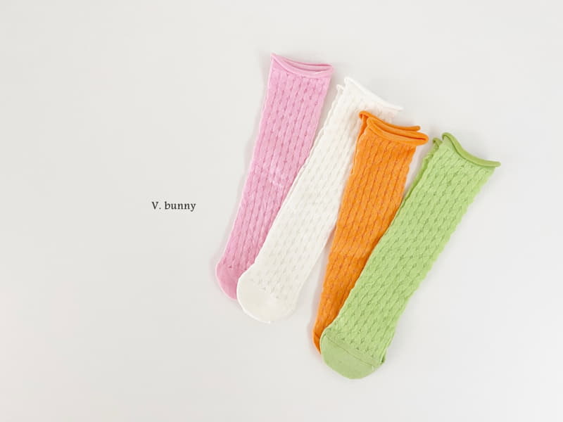 V Bunny - Korean Children Fashion - #childofig - Twist Socks Set - 5
