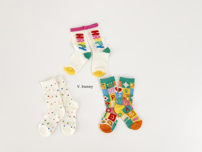 V Bunny - Korean Children Fashion - #childrensboutique - Bubble Pop Socks Set - 6