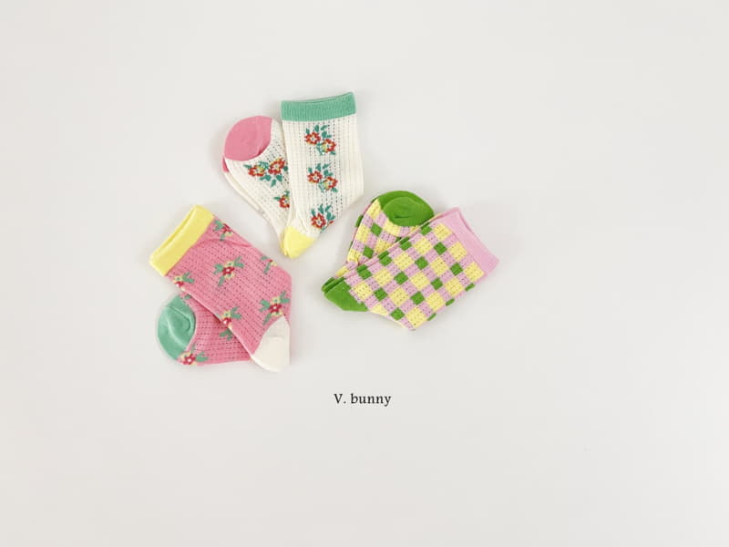 V Bunny - Korean Children Fashion - #childrensboutique - Susunhwa Socks Set - 11