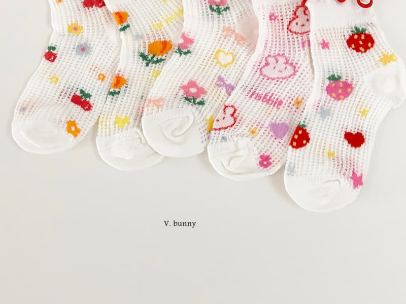 V Bunny - Korean Children Fashion - #childrensboutique - Shushu Socks Set - 10