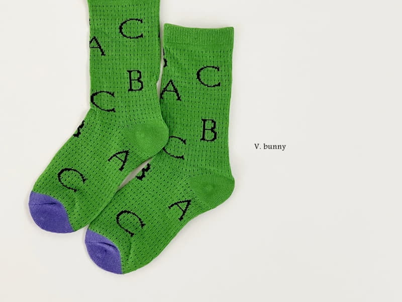 V Bunny - Korean Children Fashion - #designkidswear - ABC Socks Set