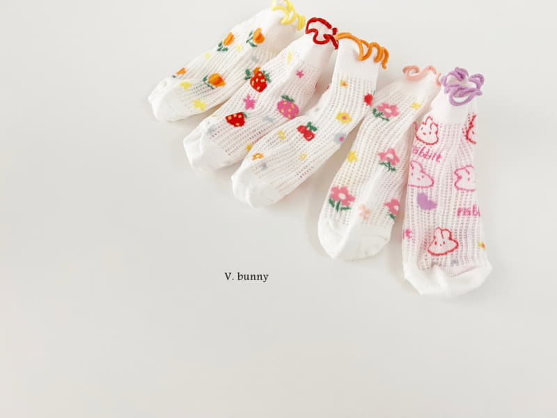 V Bunny - Korean Children Fashion - #designkidswear - Shushu Socks Set - 11