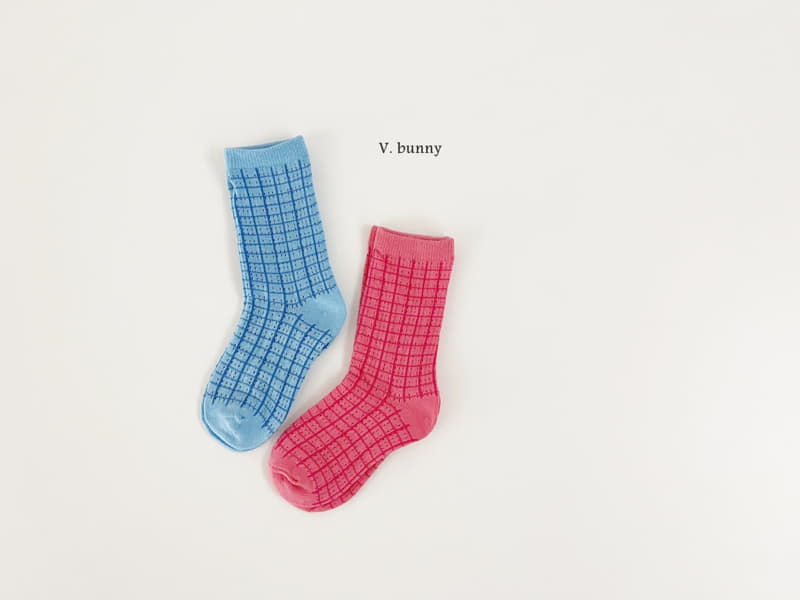 V Bunny - Korean Children Fashion - #discoveringself - Bon Jour Socks Set - 10