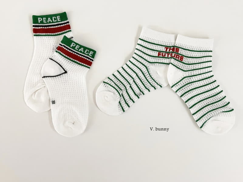 V Bunny - Korean Children Fashion - #discoveringself - Boston Socks Set - 9