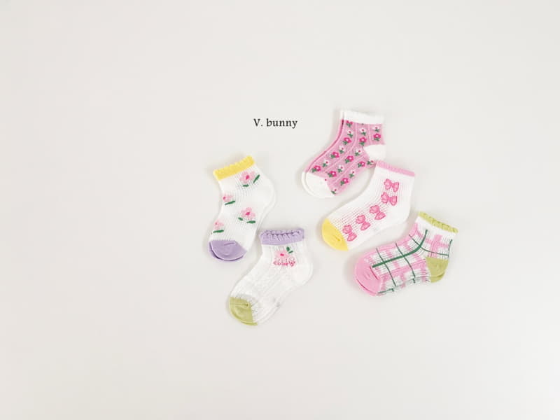 V Bunny - Korean Children Fashion - #discoveringself - Esabel Socks Set - 9