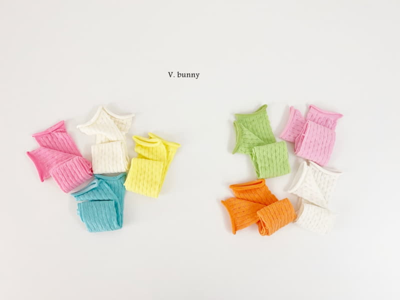 V Bunny - Korean Children Fashion - #fashionkids - Twist Socks Set - 9