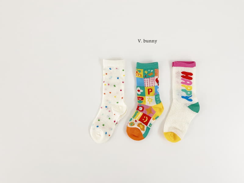 V Bunny - Korean Children Fashion - #kidsshorts - Bubble Pop Socks Set - 10