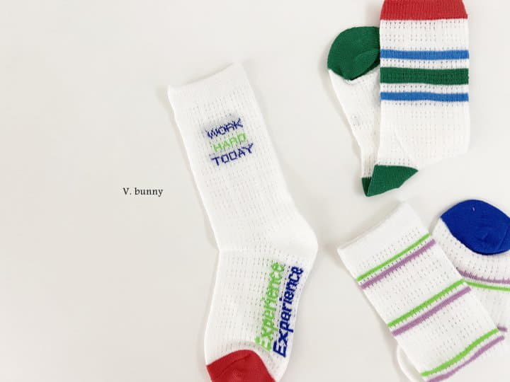 V Bunny - Korean Children Fashion - #kidsshorts - Walk Socks Set - 6