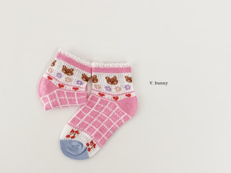 V Bunny - Korean Children Fashion - #kidsshorts - Colorful Socks Set