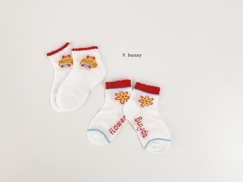 V Bunny - Korean Children Fashion - #kidsstore - Minimi Socks Set - 9
