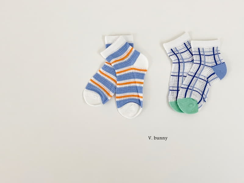 V Bunny - Korean Children Fashion - #kidsstore - Tomi Socks Set - 8