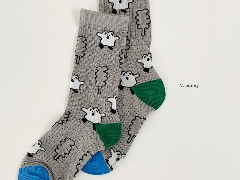 V Bunny - Korean Children Fashion - #kidsstore - Cotdan Socks Set - 7