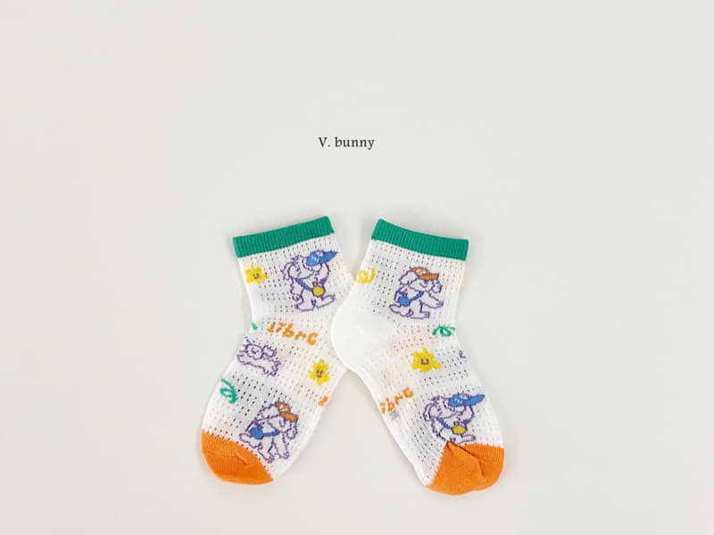 V Bunny - Korean Children Fashion - #kidsstore - Zoo Socks Set - 6