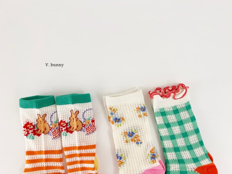 V Bunny - Korean Children Fashion - #kidzfashiontrend - Dare Socks Set
