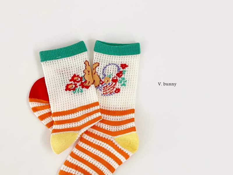 V Bunny - Korean Children Fashion - #littlefashionista - Dare Socks Set - 4