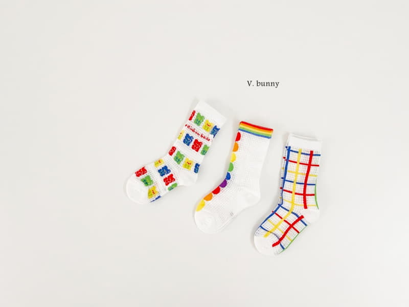 V Bunny - Korean Children Fashion - #minifashionista - Traffic Lights Socks Set - 7