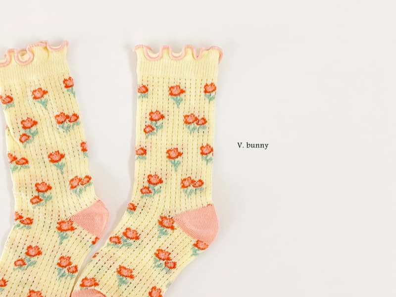 V Bunny - Korean Children Fashion - #minifashionista - Frill Garden Socks Set - 3