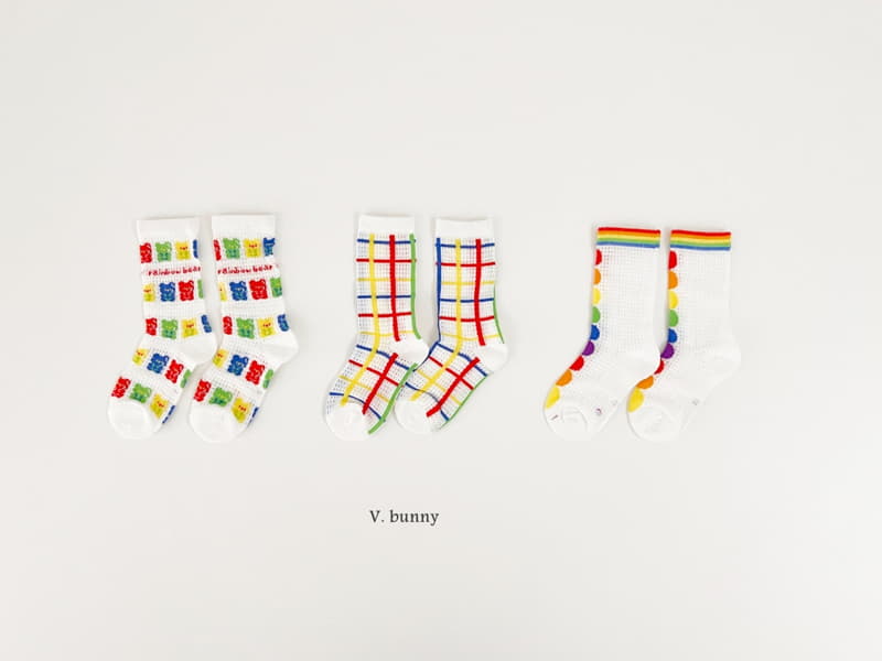 V Bunny - Korean Children Fashion - #prettylittlegirls - Traffic Lights Socks Set - 8