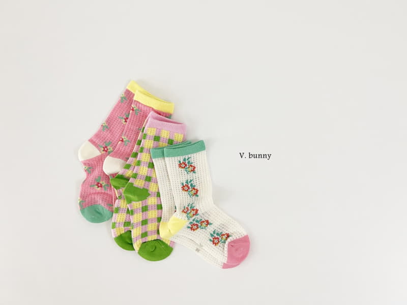 V Bunny - Korean Children Fashion - #stylishchildhood - Susunhwa Socks Set - 9