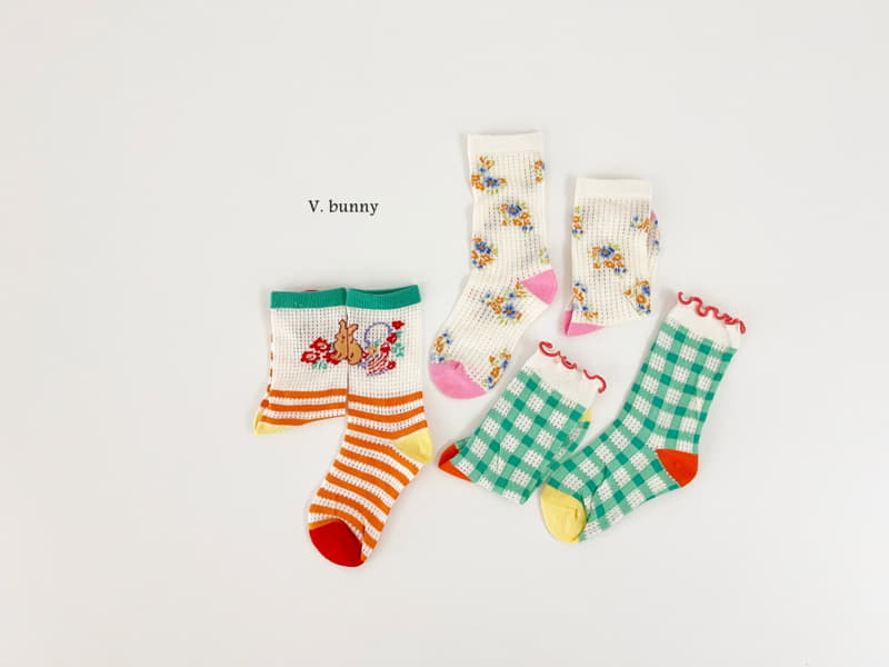 V Bunny - Korean Children Fashion - #stylishchildhood - Dare Socks Set - 9