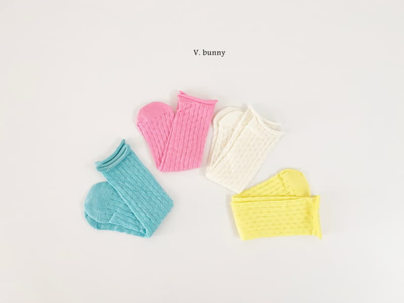 V Bunny - Korean Children Fashion - #toddlerclothing - Twist Socks Set - 4