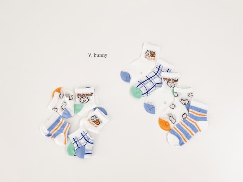 V Bunny - Korean Children Fashion - #stylishchildhood - Tomi Socks Set