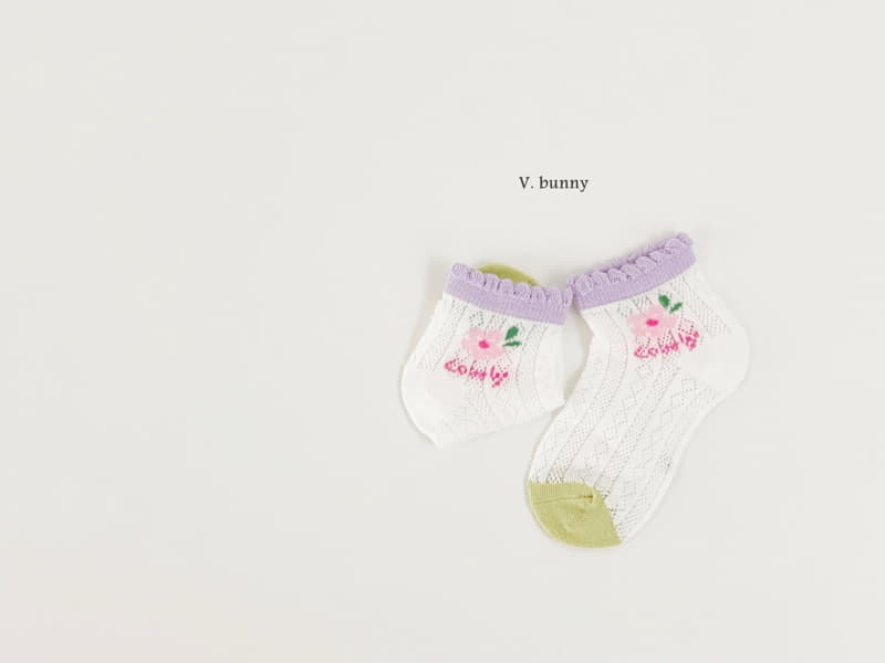 V Bunny - Korean Children Fashion - #todddlerfashion - Esabel Socks Set - 3
