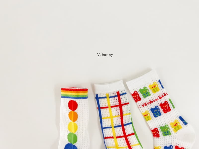 V Bunny - Korean Children Fashion - #toddlerclothing - Traffic Lights Socks Set - 10