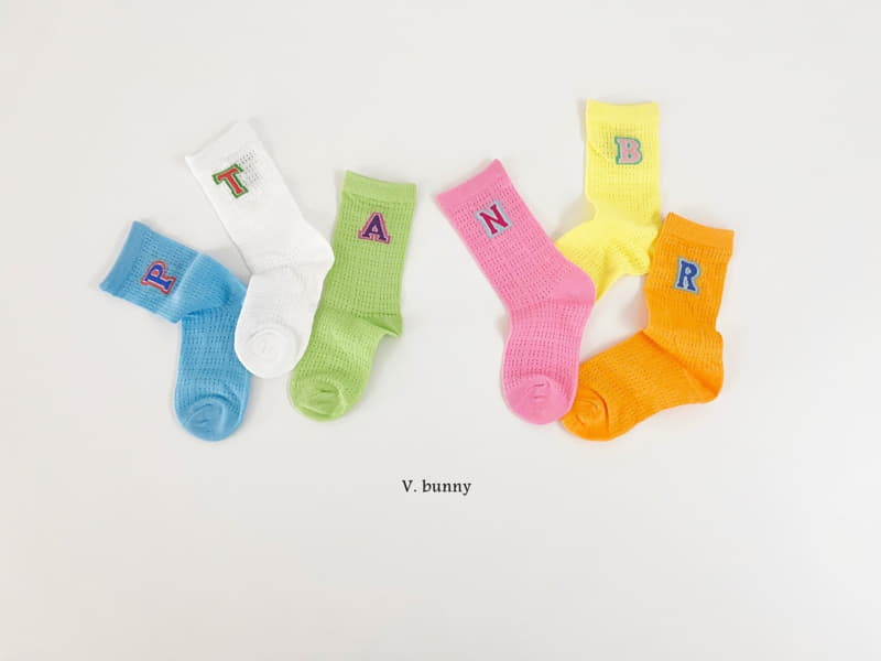 V Bunny - Korean Children Fashion - #toddlerclothing - Candy Socks Set - 9