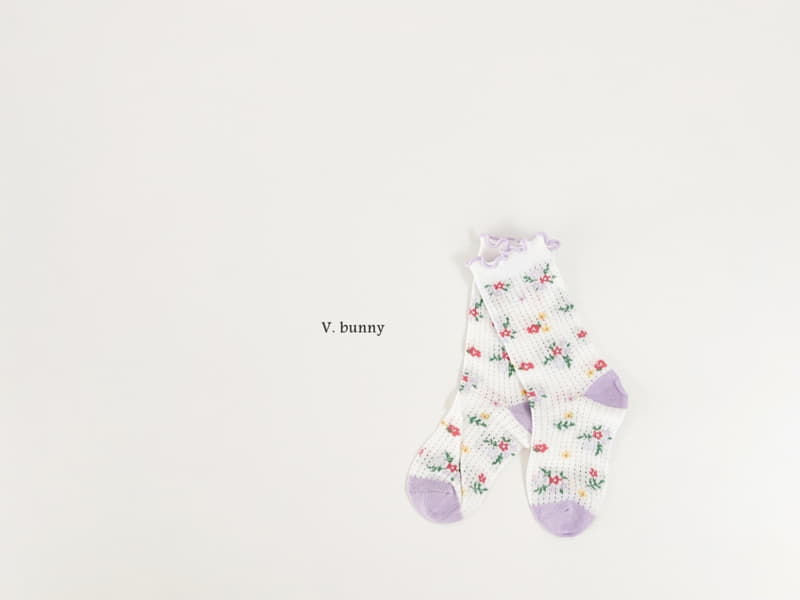 V Bunny - Korean Children Fashion - #toddlerclothing - Frill Garden Socks Set - 6