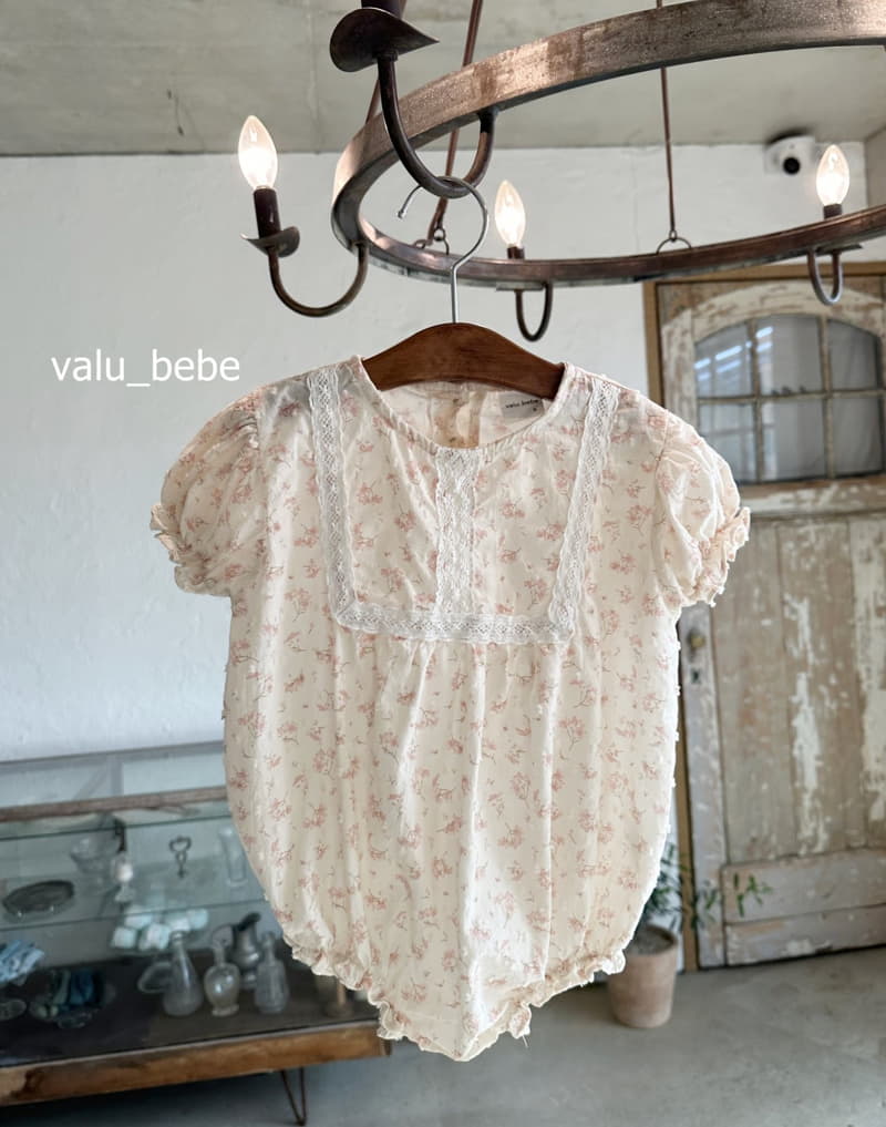 Valu Bebe - Korean Baby Fashion - #babyfever - Lace Flower Bodysuit - 6